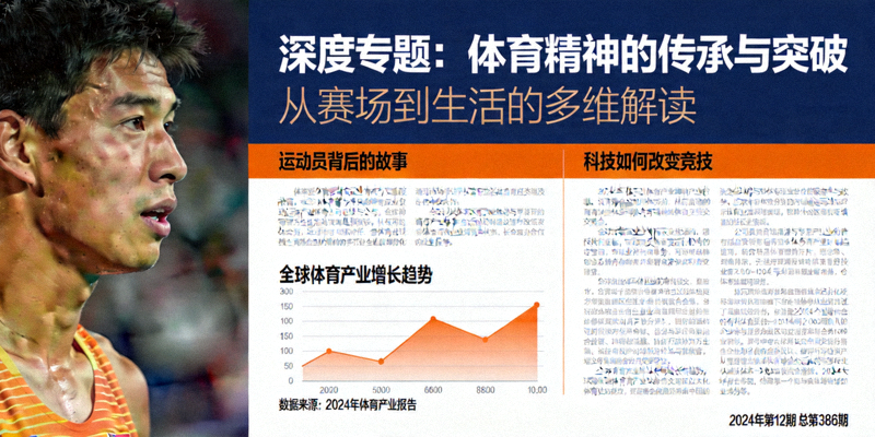 深度专题栏目展示体育杂志风格的图文排版